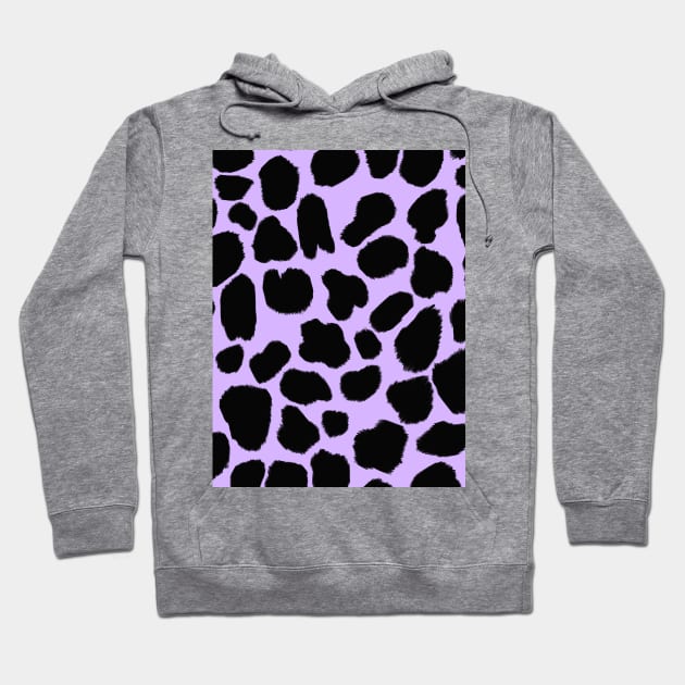 Purple Green Cow Hide Print Hoodie by OneThreeSix